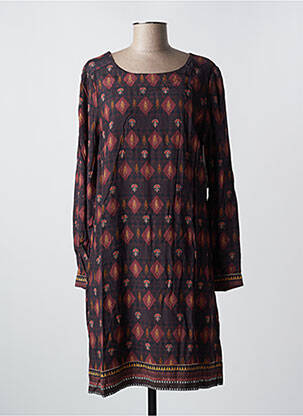 Rochie midi mâneci lungi mâneci lungi maro AGATHE & LOUISE femeie
