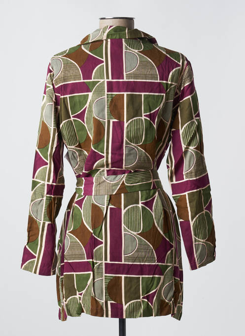 Tunică mâneci lungi închidere cu nasturi pe față roșu AGATHE & LOUISE femme