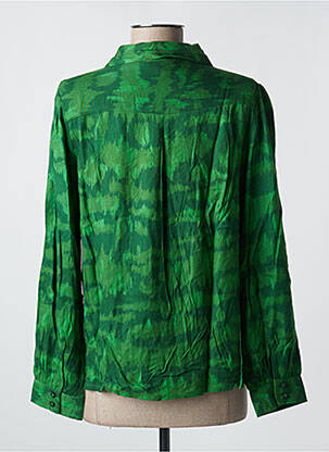 Cămașă croială cambrată mâneci lungi verde AGATHE & LOUISE femeie