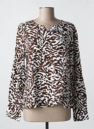 Tricou mâneci lungi mâneci lungi maro AGATHE & LOUISE femeie