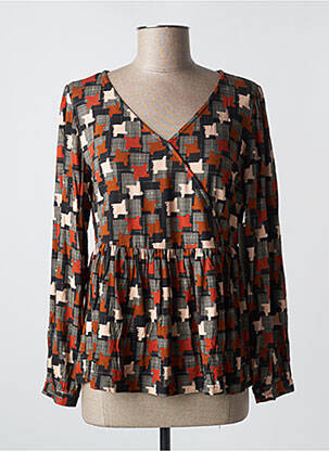Tricou mâneci lungi mâneci lungi maro AGATHE & LOUISE femeie