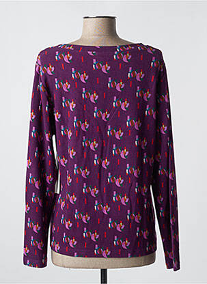 Pulover croială cambrată mâneci lungi violet AGATHE & LOUISE femeie