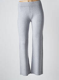 Pantalon evazat elasticitate talie înaltă gri L'ATELIER D'ANNA femme