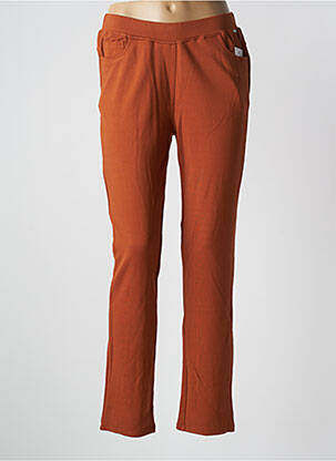 Pantalon slim talie elastică mărime normală portocalie AGATHE & LOUISE femeie