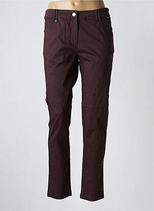 Pantalon slim talie înaltă talie înaltă maro AGATHE & LOUISE femeie