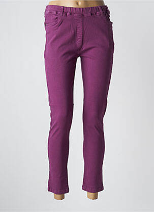 Pantalon 7/8 elasticitate mărime normală violet AGATHE & LOUISE femeie