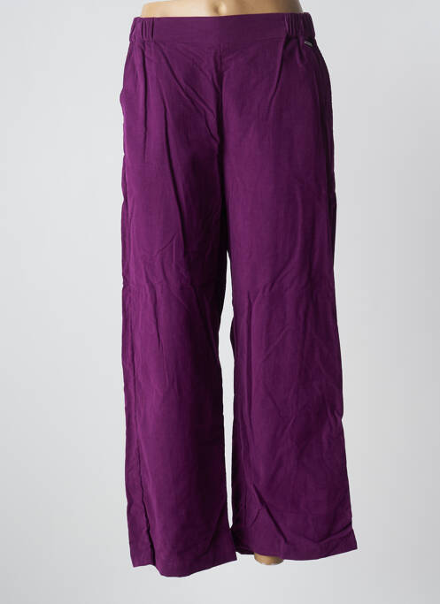 Pantalon larg violet AGATHE & LOUISE femeie