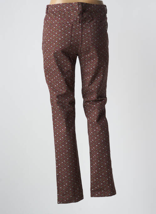 Blugi cu croială slim maro AGATHE & LOUISE femeie