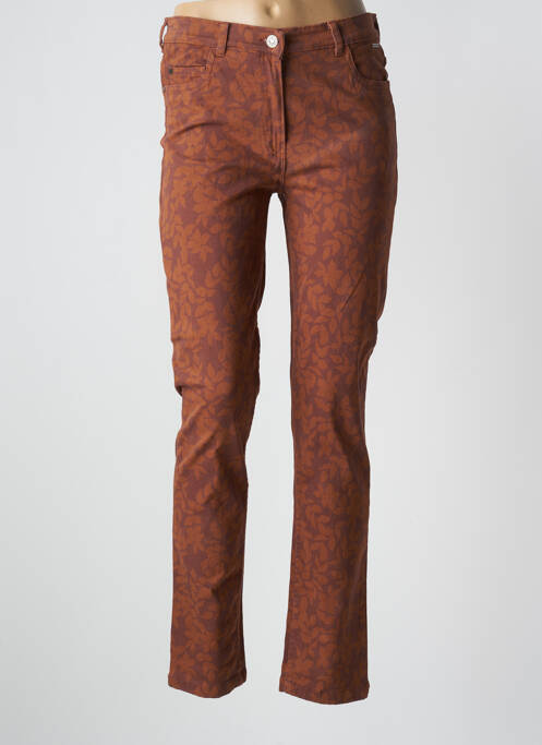 Blugi cu croială slim portocaliu AGATHE & LOUISE femeie