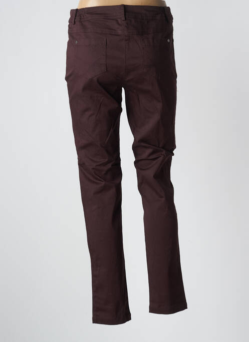 Pantalon slim maro AGATHE & LOUISE femeie