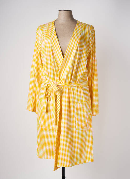 Halat de casă închidere cu legături de legat galben CHRISTIAN CANE femme