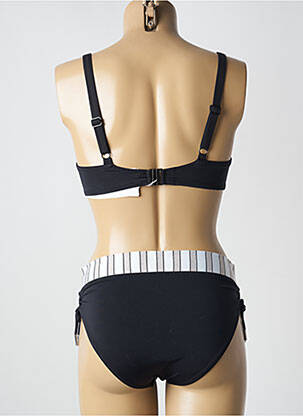 Costum de baie din două piese elasticitate top sutien modelat negru LIDEA femeie