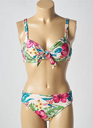 Costum de baie din două piese bej LIDEA femeie