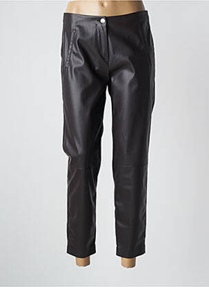 Pantalon 7/8 talie înaltă talie înaltă negru TONI femeie