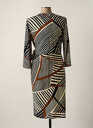 Rochie midi mâneci lungi mâneci lungi negru FRANK LYMAN femeie