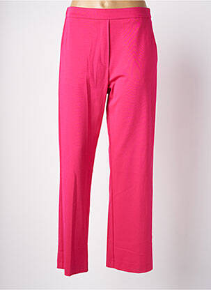 Pantalon drept talie elastică roz ANNA SERAVALLI femeie