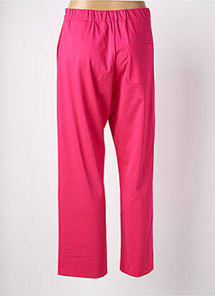 Pantalon drept talie elastică roz ANNA SERAVALLI femeie