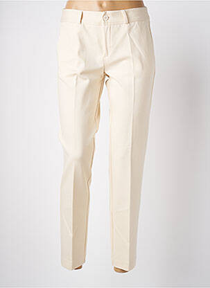 Pantalon slim buzunare bej ANNA SERAVALLI femeie