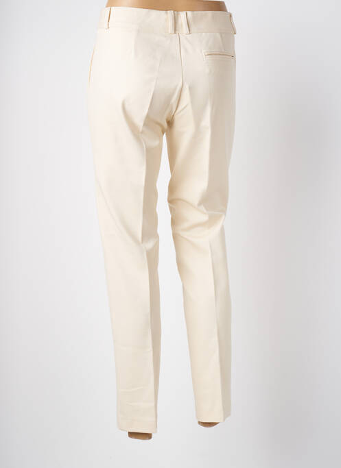 Pantalon slim bej ANNA SERAVALLI femeie