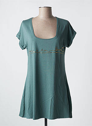 Tunică mâneci scurte verde KARIN HERTZ femeie