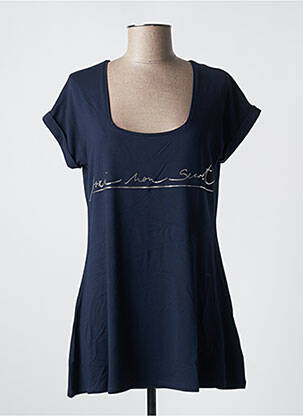 Tunică mâneci scurte albastru KARIN HERTZ femeie