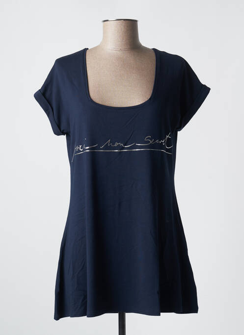 Tunică mâneci scurte albastru KARIN HERTZ femeie