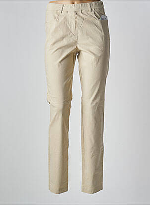 Jegging țesătură denim mărime normală bej ADELINA BY SCHEITER femeie