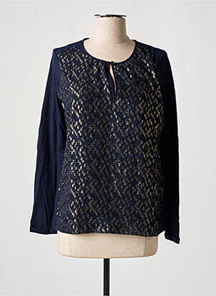 Top guler rotund mâneci lungi albastru GERARD DAREL femeie