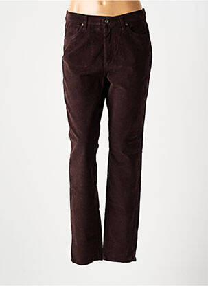Pantalon drept elasticitate mărime normală maro LCDN femeie