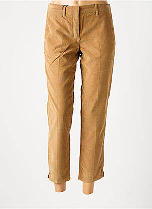 Pantalon 7/8 talie cu cleme mărime normală maro MARELLA femeie