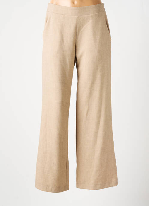 Pantalon evazat bej SCARLET ROOS femeie