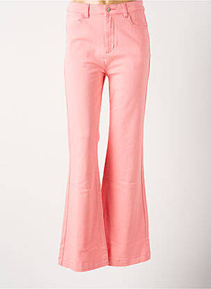 Blugi cu croială dreaptă roz WILD femeie