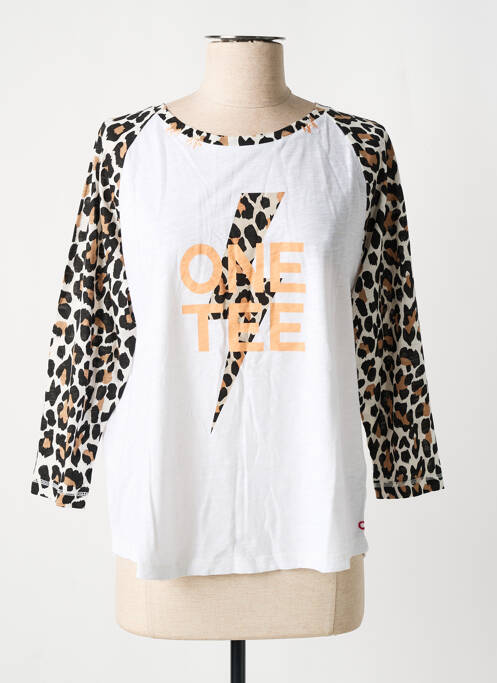 Top alb ONE TEE femeie