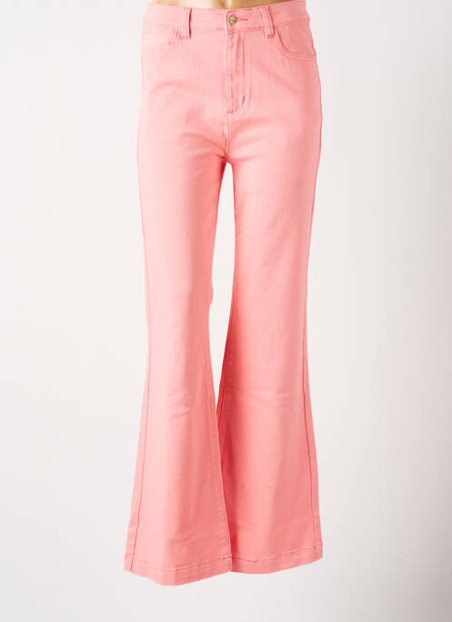 Blugi cu croială dreaptă roz WILD femeie