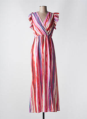 Rochie lungă roz BY ONE femeie