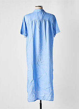 Rochie midi mâneci scurte mâneci scurte albastru INDI & COLD femeie