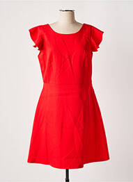 Rochie midi țesătură crep mâneci scurte roșu MOLLY BRACKEN femme