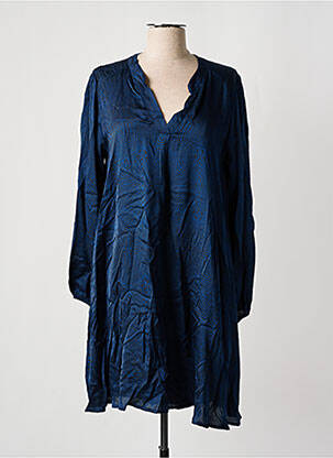 Rochie midi mâneci lungi mâneci lungi albastru PAKO LITTO femeie