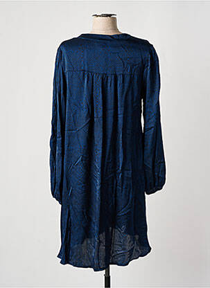 Rochie midi mâneci lungi mâneci lungi albastru PAKO LITTO femeie