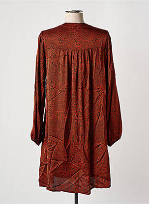 Rochie midi mâneci lungi mâneci lungi portocalie PAKO LITTO femeie