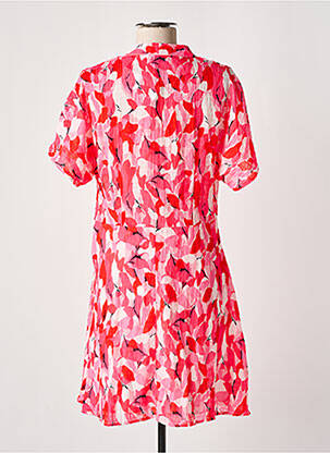 Rochie scurtă croială fluidă mâneci scurte roz MOLLY BRACKEN femeie