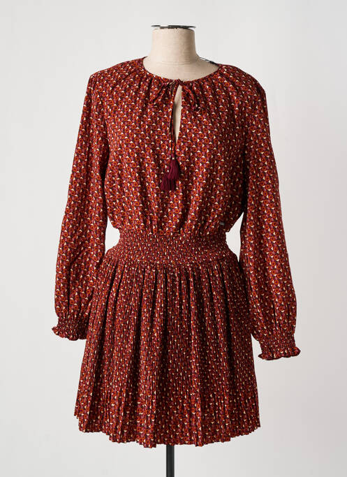 Rochie scurtă maro PEPE JEANS femeie