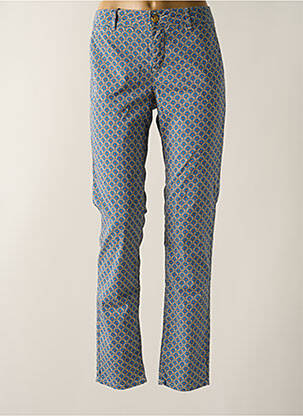 Pantalon slim buzunare albastru HAPPY femeie