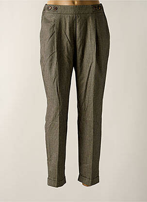 Pantalon slim talie elastică gri INDI & COLD femeie