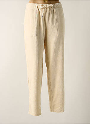 Pantalon drept talie elastică bej PEPE JEANS femeie