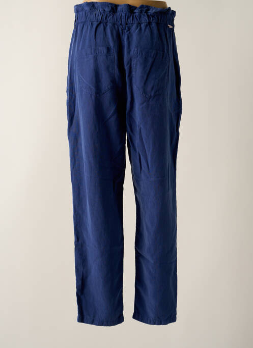 Pantalon evazat talie elastică albastru HAPPY femme