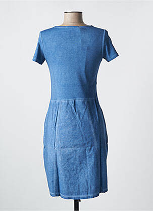 Rochie midi mâneci scurte mâneci scurte albastru KALISSON femeie
