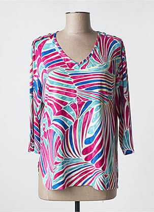 Tricou mâneci 3/4 mâneci 3/4 roz NIKI PARIS femeie