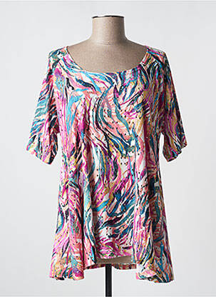 Tunică mâneci scurte violet KAKIE femeie