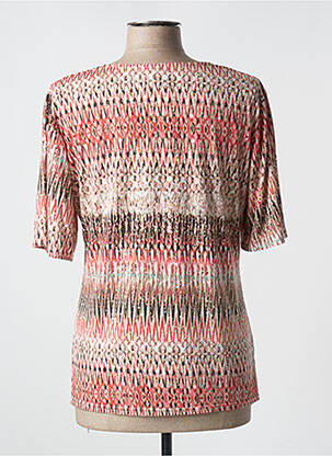 Tricou imprimeu fantezie mâneci scurte portocalie NIKI PARIS femeie